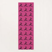 Yoga Standing Silhouette Lady Yogamat (Achterkant)