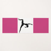 Yoga Standing Silhouette Lady Yogamat (Voorkant (horizontaal))