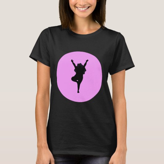 Yoga stelt lichaam positief t-shirt (Voorkant)
