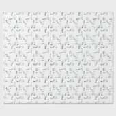 Yoga stelt patroon voor cadeaupapier (Vlak)