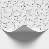 Yoga stelt patroon voor cadeaupapier (Hoek)