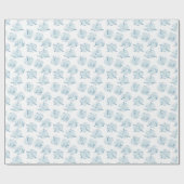 Yoga stelt patroon voor cadeaupapier (Vlak)