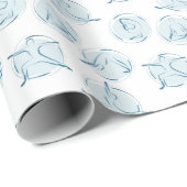 Yoga stelt patroon voor cadeaupapier (Rol Hoek)