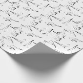 Yoga stelt patroon voor cadeaupapier (Hoek)