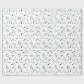 Yoga stelt patroon voor cadeaupapier (Vlak)