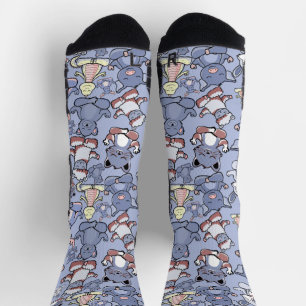 Yoga stelt patroon voor   Yoga naadloos patroon 49 Sokken