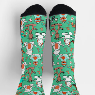 Yoga stelt patroon voor   Yoga naadloos patroon 53 Sokken