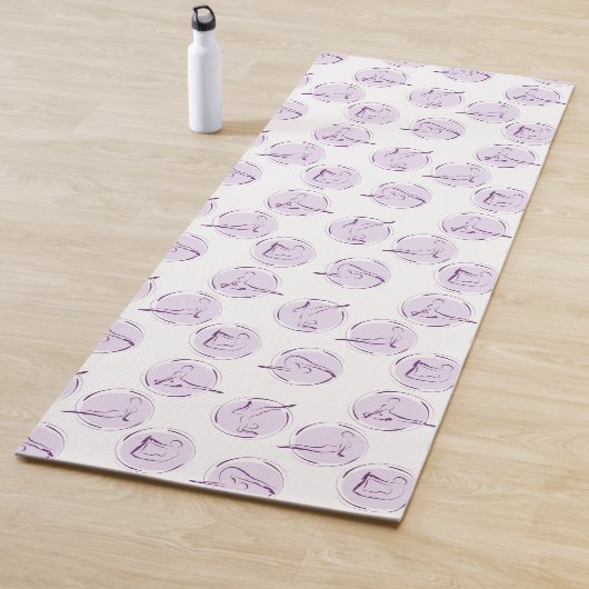 yoga stelt patroon yogamat (In situ)