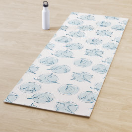 yoga stelt patroon yogamat