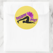 Yoga Sticker met Waanzinnige Yogi teken (Tas)