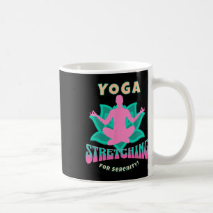 Yoga Stretching Sereniteit Kalme Lotuslans Energie Koffiemok