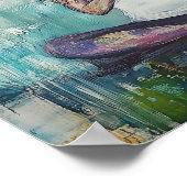 Yoga Studio Art - Meditatie Pose - Gebedskunst Poster (Hoek)