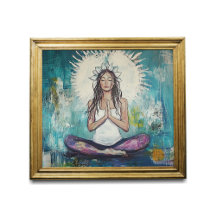 Yoga Studio Art - Meditatie Pose - Gebedskunst