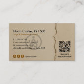 Yoga Studio Business | Brown Paper Visitekaartje (Voorkant)