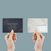 YOGA Studio Cadeaubon Blue en Gold Mandala Visitekaartjes