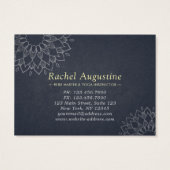 YOGA Studio Cadeaubon Gold Mandala Flowers Visitekaartje (Achterkant)