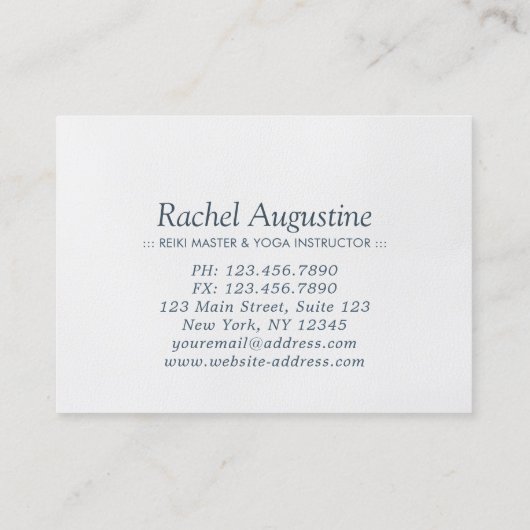 YOGA Studio Cadeaucertificaat - Easy Pose ZEN-symb Kortingskaartje (Achterkant)