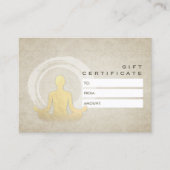 YOGA Studio Cadeaucertificaat - Easy Pose ZEN-symb Kortingskaartje (Voorkant)