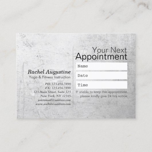 Yoga Studio Class Pass Loyalty Appointment Lotus (Achterkant)