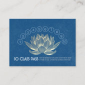 Yoga Studio Class Pass Loyalty Appointment Lotus (Voorkant)
