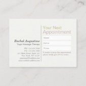 Yoga Studio Class Pass Loyalty-punch Appointing Klantenkaartje (Achterkant)