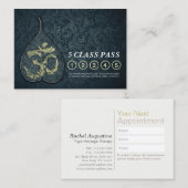 Yoga Studio Class Pass Loyalty-punch Appointing Klantenkaartje (Voorkant / Achterkant)