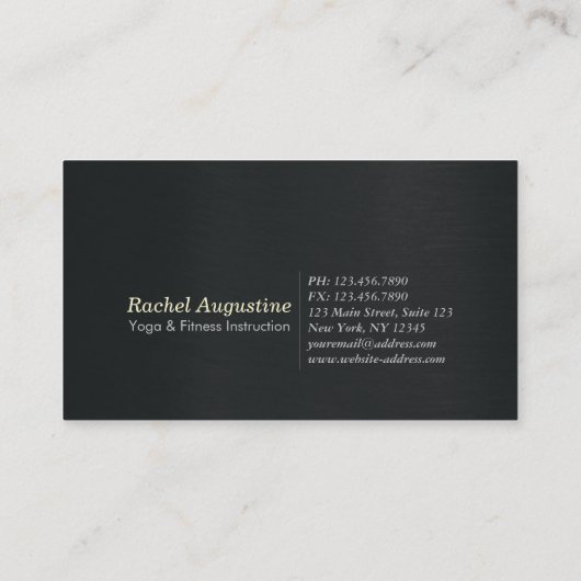 Yoga Studio Class Pass Meditation Pose Bodhi Leaf Klantenkaartje (Achterkant)