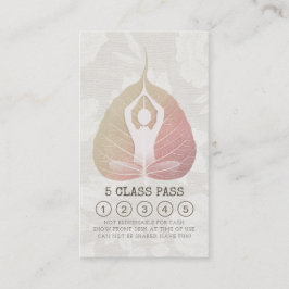 Yoga Studio Class Pass Meditation Pose Bodhi Leaf Klantenkaartje