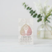 Yoga Studio Class Pass Meditation Pose Bodhi Leaf Klantenkaartje (Staand voorkant)