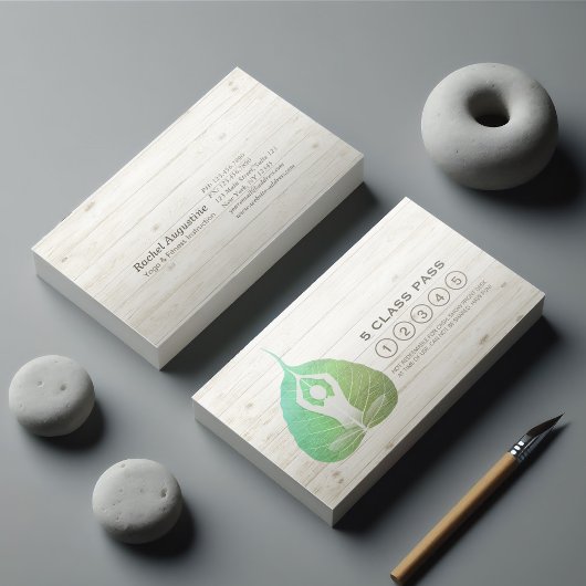 Yoga Studio Class Pass Meditation Pose Bodhi Leaf Klantenkaartje