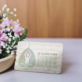 Yoga Studio Class Pass Meditation Pose Bodhi Leaf Klantenkaartje
