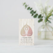 Yoga Studio Class Pass Meditation Pose Bodhi Leaf Klantenkaartje (Staand voorkant)