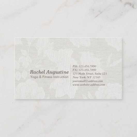 Yoga Studio Class Pass Meditation Pose Bodhi Leaf Klantenkaartje (Achterkant)