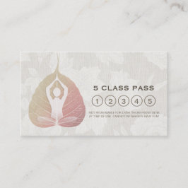 Yoga Studio Class Pass Meditation Pose Bodhi Leaf Klantenkaartje