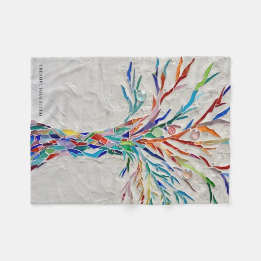 Yoga Studio Fleece Deken (Voorkant (Horizontaal))