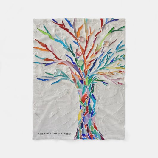 Yoga Studio Fleece Deken (Voorkant)