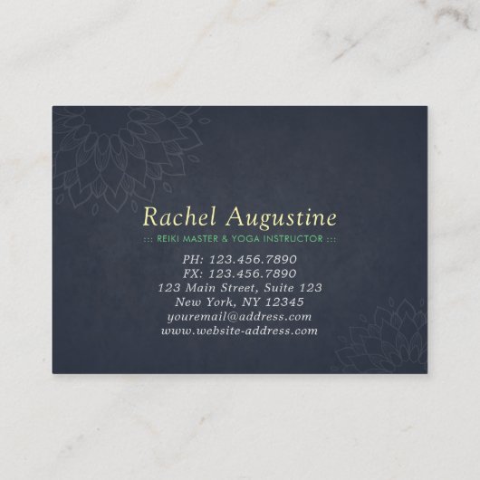 Yoga Studio Gold Mandala Coupon Loyalty (Achterkant)