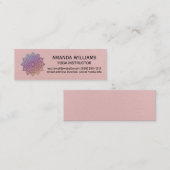 Yoga Studio Icon | Mandala-patroon Mini Visitekaartje (Voorkant / Achterkant)