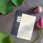 YOGA Studio Instructor Appointment Gold Mandala Afsprakenkaartje