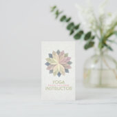 YOGA Studio Instructor Appointment Lotus Mandala Afsprakenkaartje (Staand voorkant)