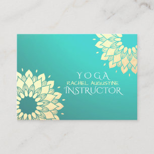YOGA Studio Instructor Benoeming Golden Mandala Afsprakenkaartje