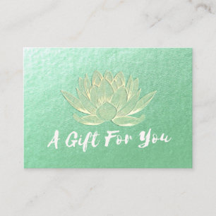 YOGA Studio Instructor Cadeaubon Gold Lotus Kortingskaartje