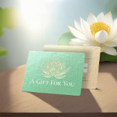 YOGA Studio Instructor Cadeaubon Gold Lotus Kortingskaartje