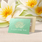YOGA Studio Instructor Cadeaubon Gold Lotus Kortingskaartje