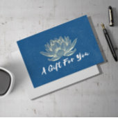 YOGA Studio Instructor Cadeaubon Gold Lotus Kortingskaartje