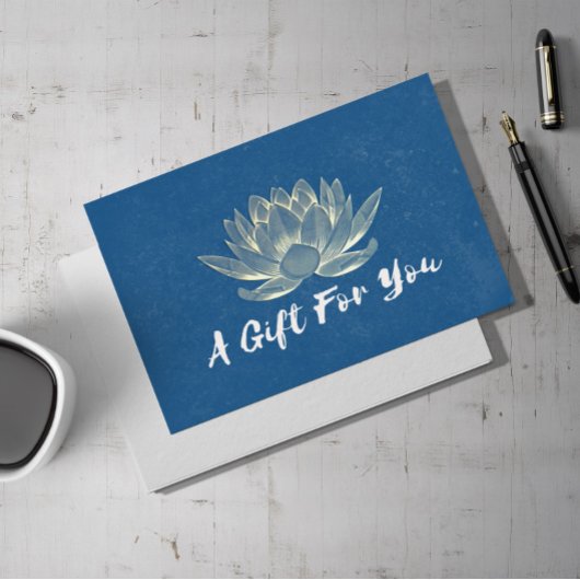 YOGA Studio Instructor Cadeaubon Gold Lotus Kortingskaartje