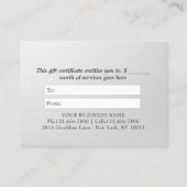 YOGA Studio Instructor Cadeaubon Gold Lotus Kortingskaartje (Achterkant)