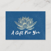 YOGA Studio Instructor Cadeaubon Gold Lotus Kortingskaartje (Voorkant)
