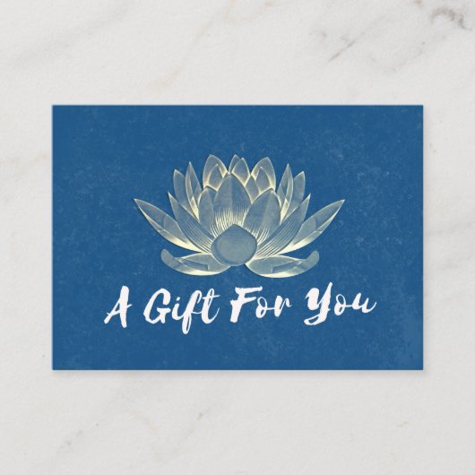 YOGA Studio Instructor Cadeaubon Gold Lotus Kortingskaartje (Voorkant)
