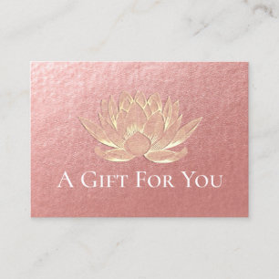 YOGA Studio Instructor Cadeaubon Gold Lotus Kortingskaartje